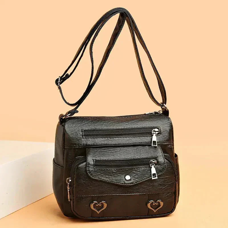 Harper | Chic Heart Detail Crossbody Bag