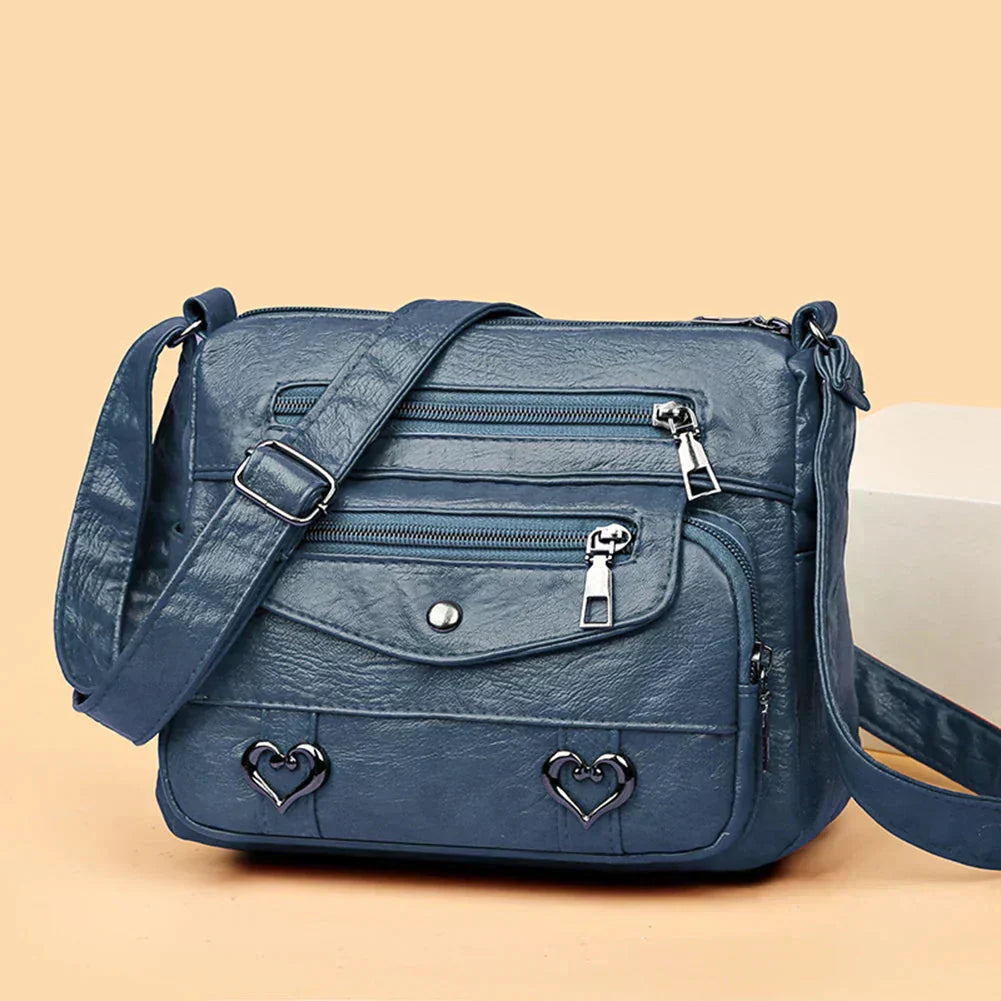 Harper | Chic Heart Detail Crossbody Bag