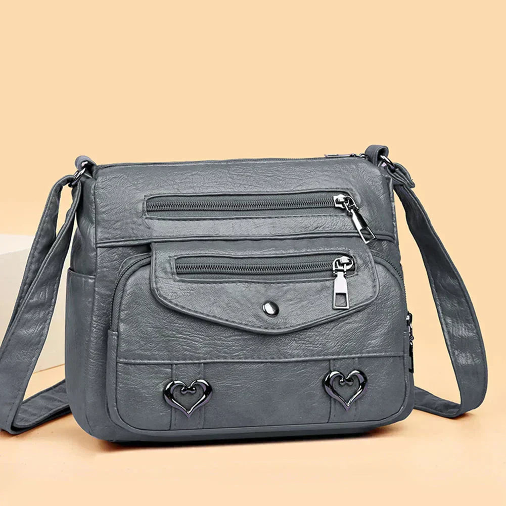 Harper | Chic Heart Detail Crossbody Bag